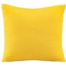 Capa de Almofada Decorativa Zion Suede 1 Peça 45cm x 45cm 100% Poliéster - Açafrão