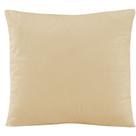 Capa de Almofada Decorativa Zion Suede 1 Peça 45cm x 45cm 100% Poliéster - Bege