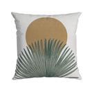 CAPA DE ALMOFADA DONATELLA SOL PALMEIRA MINIMALISTA - 43 cm x 43 cm