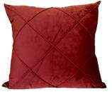 Capa de Almofada Drapeada Veludo Marsala Capa de Almofada Drapeada Veludo Marsala