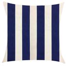 Capa de Almofada em Jacquard Azul e Branco Listrado 45x45cm