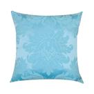Capa de Almofada em Jacquard Medalhão Azul Bebê 45x45cm Capa de Almofada em Jacquard Medalhão Azul Bebê 45x45cm