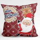 Capa de Almofada Estampa Natal 1 Peça Merry Christimas Linda