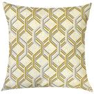 Capa de Almofada Geométrico Amarelo e Cinza Impermeável 45x45cm Capa de Almofada Geométrico Amarelo e Cinza Impermeável 45x45cm