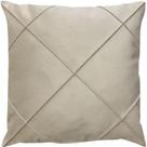Capa de Almofada Home&Cia Suede Aveludada Drapeada 45x45cm Castor