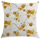 Capa de Almofada Impermeável Acqua Linea Amarelo Floral 45x45cm