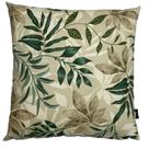 Capa De Almofada Impermeável Antiácaro Folhagens Verde Marrom Área Externa 45cmx45cm