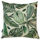 Capa de Almofada Impermeável Estampa Digital 100% Algodão Folhagens Verde Área Externa 43cmx43cm