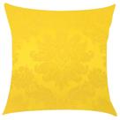 Capa de Almofada Jacquard Amarelo 45x45cm Capa de Almofada Jacquard Amarelo 45x45cm