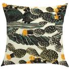 Capa de Almofada Jacquard Aquatec Estampado Cacto 45cm x 45cm Capa de Almofada Jacquard Aquatec Estampado Cacto 45cm x 45cm
