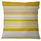 Capa de Almofada Jacquard Encanto Amarelo Listrado 45x45cm Capa de Almofada Jacquard Encanto Amarelo Listrado 45x45cm