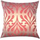 Capa de Almofada Jacquard Vermelho com Prata 43x43cm