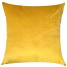 Capa de Almofada Lisa Amarelo Veludo 45x45cm