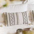 Capa de almofada lombar decorativa BlissBlush 30x50cm