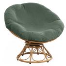 Capa de almofada Papasan HOMBYS Soft Slipcover verde-oliva
