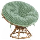 Capa de almofada para cadeira Papasan HOMBYS Fluffy Shaggy Faux Fur