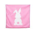 Capa de Almofada Pascoa Rosa com coelho 45x45cm