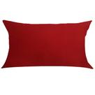 Capa de Almofada Retangular Cetim Vermelho 50x28cm