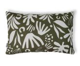 Capa de Almofada Retangular Estampada Floral Henri Verde Capa de Almofada Retangular Estampada Floral Henri Verde