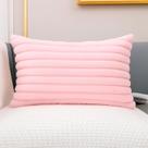 Capa De Almofada Retangular Luxo Soft Wave Decoração Sofá Sala Cama Rosa Bebê 30x50 Novadecora