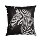 CAPA DE ALMOFADA SILK HOME ANIMAL PRINT ZEBRA - 43 cm x 43 cm