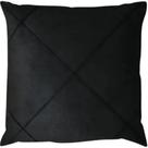 Capa De Almofada Suede Aveludada Drapeada 45x45cm Preto Capa De Almofada Suede Aveludada Drapeada 45x45cm Preto