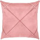 Capa De Almofada Suede Aveludada Drapeada 45x45cm Rosê Capa De Almofada Suede Aveludada Drapeada 45x45cm Rosê