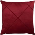 Capa De Almofada Suede Aveludada Drapeada 45x45cm Vinho Capa De Almofada Suede Aveludada Drapeada 45x45cm Vinho