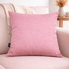 Capa de almofada suede liso 43 x 43 - rosa Capa de almofada suede liso 43 x 43 - rosa
