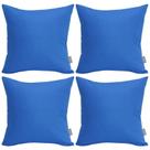 Capa de almofada Thymo 100% algodão 45 x 45 cm azul (pacote com 4)
