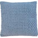 Capa De Almofada Trama New Decorativa 45x45cm 90% Algodão Bruma Azul