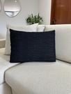 Capa De Almofada Trançada Decorativa Tricot 60x40 Sofa Cama