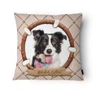 Capa de Almofada Veludo 43x43cm Border Collie