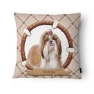 Capa de Almofada Veludo 43x43cm Shih Tzu