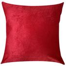 Capa de Almofada Veludo Liso Vermelho 45x45cm