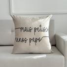 Capa de Almofada Veludo Pet Frases Cachorro e Gato 45x45