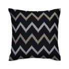 Capa de almofada VivaIN preta ZigZag Lartex
