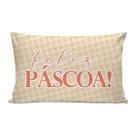 Capa de Almofadas Baguete De Páscoa Retangular 50x30cm Decorativa Zíper Sala Quarto Coelho Da Páscoa