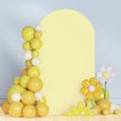 Capa de arco de casamento PATYDEST Chiara Yellow Spandex 2m