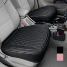 Capa de assento de carro BEITK Leather Front, pacote com 2 unidades, impermeável, preta