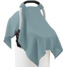 Capa de assento de carro de algodão musselina Seejoy Universal Fit Blue