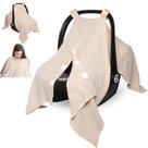 Capa de assento de carro de bebê Boryokun Muslin leve e respirável