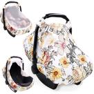 Capa de assento de carro de bebê HNHUAMING Floral para menina com janelas