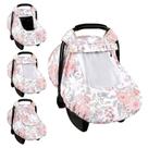 Capa de Assento de Carro Infantil HNHUAMING - Estampa Floral Rosa