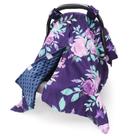 Capa de assento de carro para bebê TANOFAR Peekaboo Opening Purple Floral