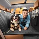Capa de Assento de Carro para Cães com Extensor de Banco Traseiro