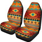 Capa de assento de carro TOADDMOS Universal Front Seats Navajo Orange
