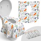 Capa de Assento Sanitário Relyo 20 Unidades Descartáveis para Viagem Capa de Assento Sanitário Relyo 20 Unidades Descartáveis para Viagem