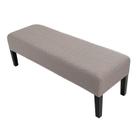 Capa de bancada de jantar SearChi Jacquard Taupe Stretch Lavável