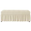 Capa de banco de jantar FORCHEER 81-120 cm Beige Stretch